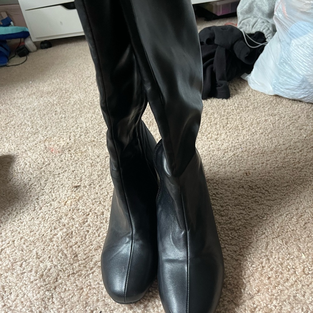Steve Madden Black Over the Knee Boots